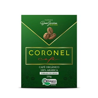 Café Orgânico Torrado em Grãos Coronel 250g